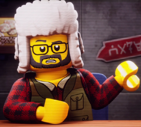 Ninjago character with glasses